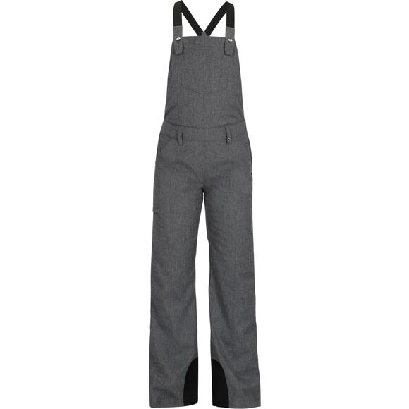 NWOT Obermeyer Women's Malta Charcoal Gray Ski Bib-Size 6 - Picture 1 of 14